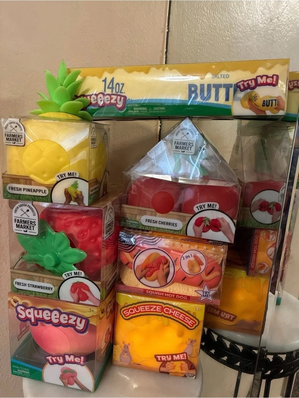 Squeezy Assorted Fruit & Butter & Cheese bundle of 7